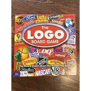 The Logo Board Game Age 12+ for 2-6 Players Complete Some Cards Sealed Super Fun